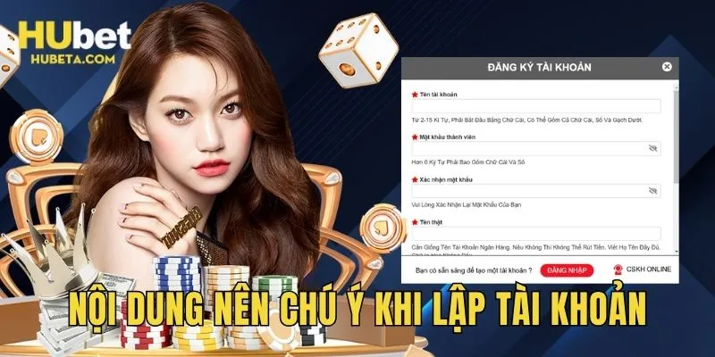 Nội dung nên chú ý khi lập account, trải nghiệm game