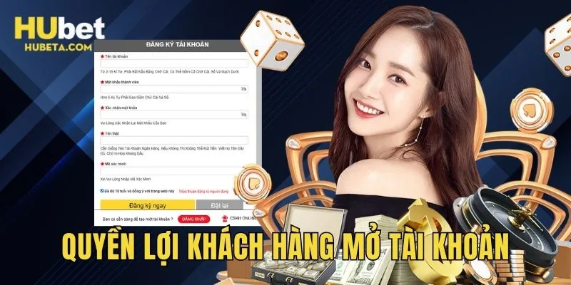 Quyền lợi khách hàng khi mở account thành công trên hệ thống